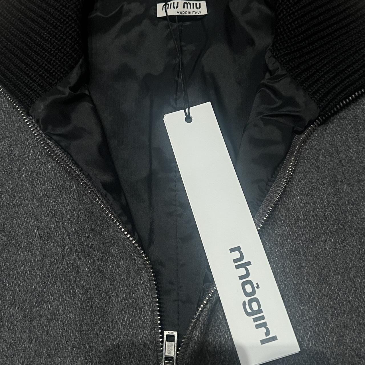 Miu Miu Women's Jacket - Grey - S – VINTAGE MIU M… - image 4