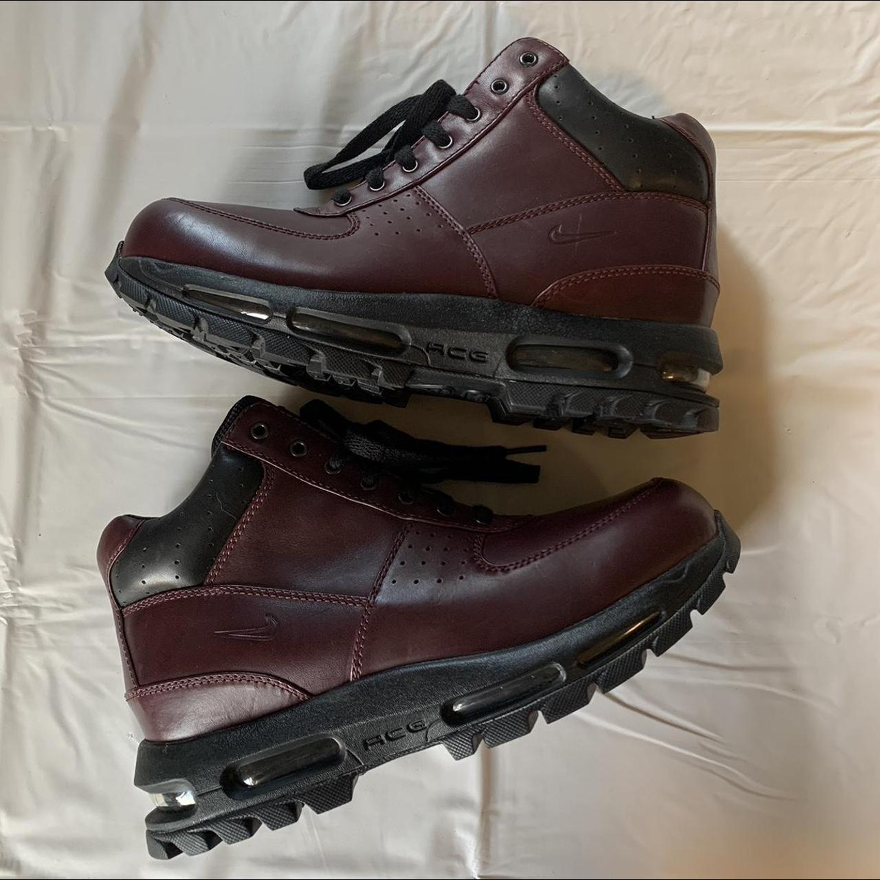 burgundy acg boots