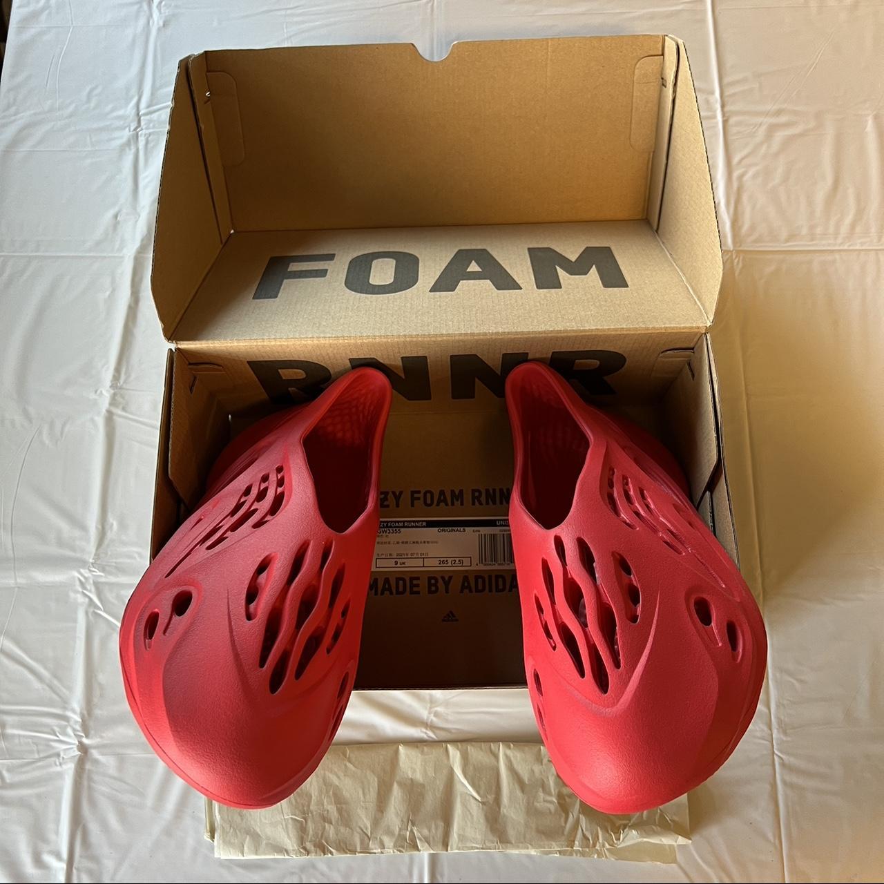 yeezy vermillion foam runner