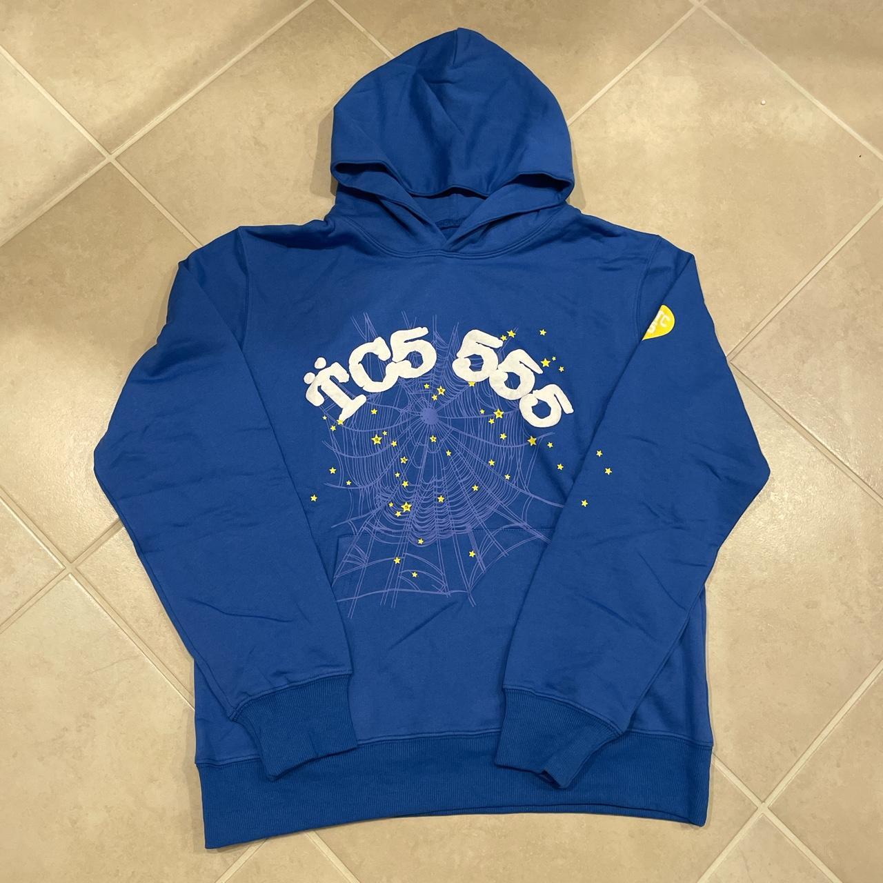 Spider Worldwide Tc5 555 Hoodie Blue Love This Depop