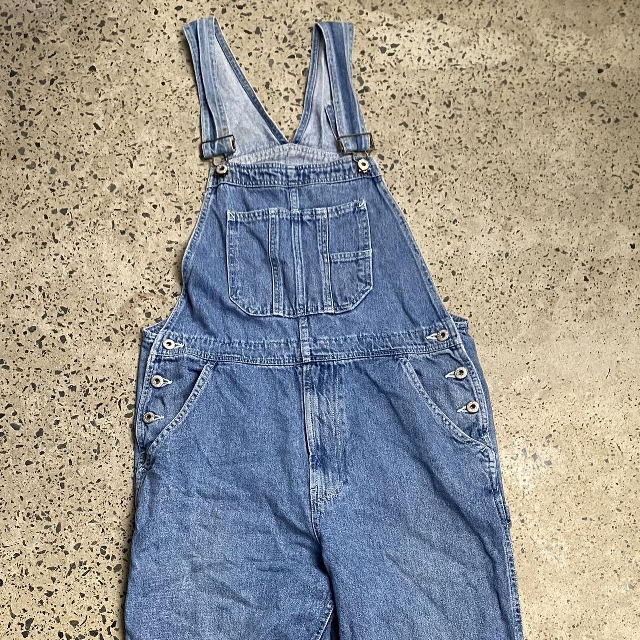 Denim jean overalls - baggy fit - Depop