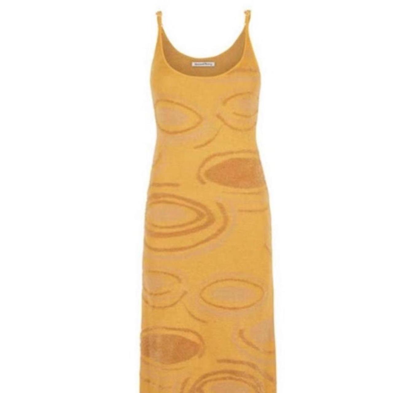 House of Sunny Women's Yellow and Orange Dress | Depop