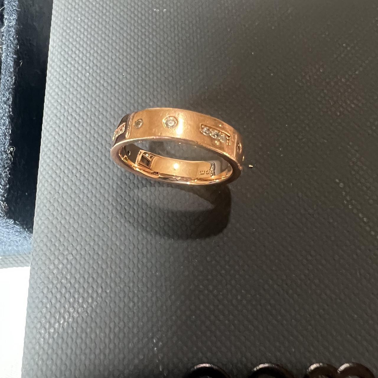 APM Monaco Love Morse code ring in rose gold size 50 Depop