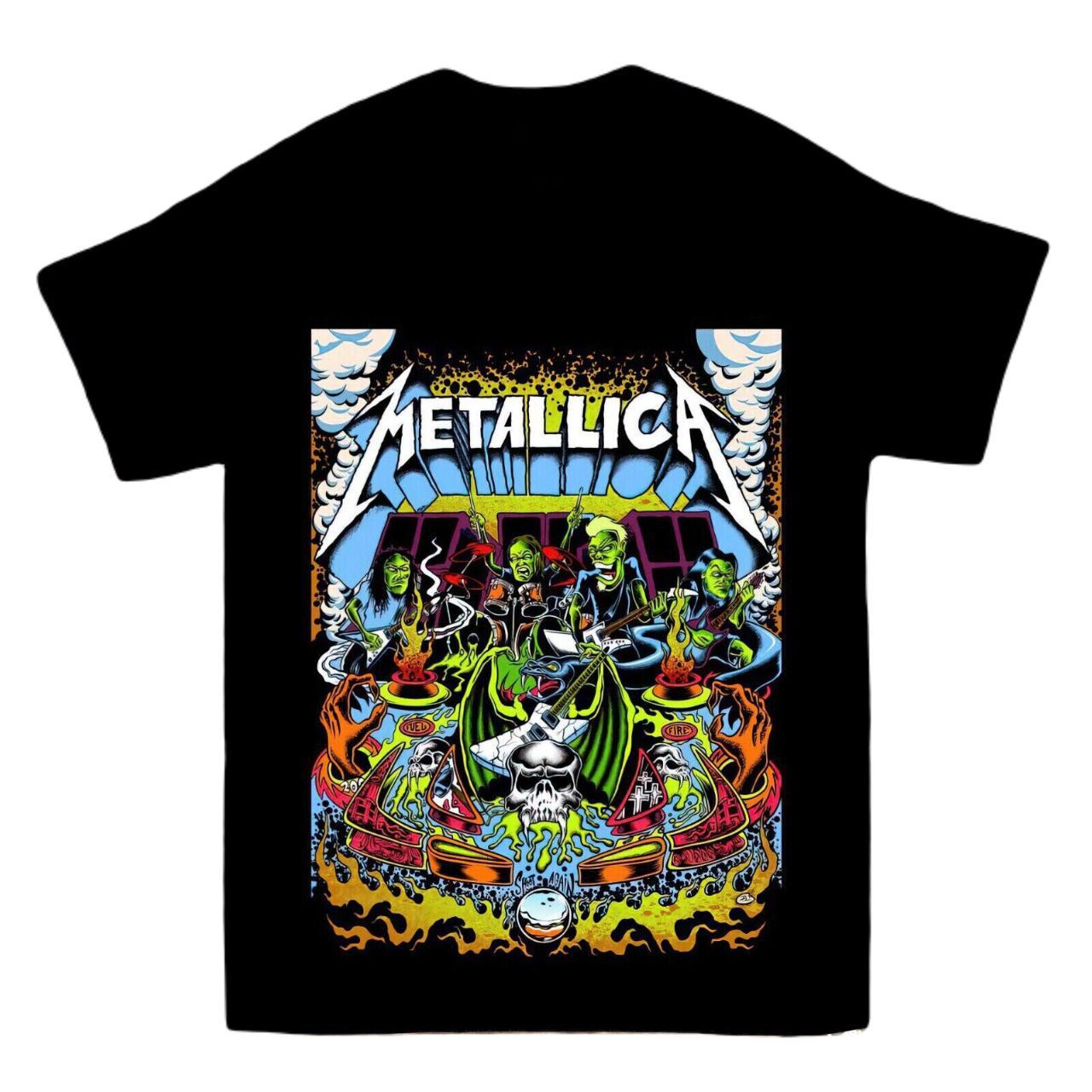 Vintage Metallica T-Shirt Black Metal Shirt Rock...