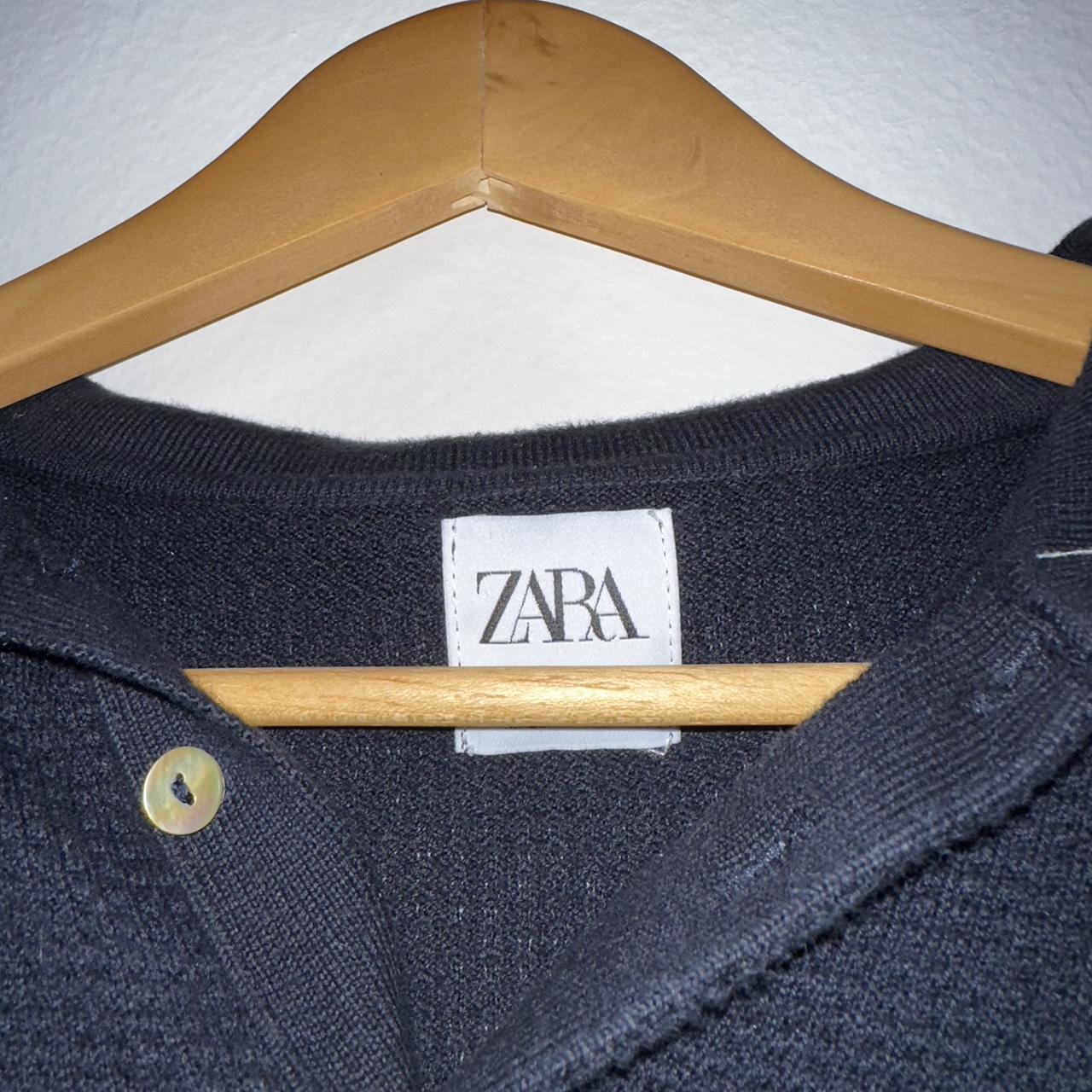 Zara Men's Black Poloshirts Depop