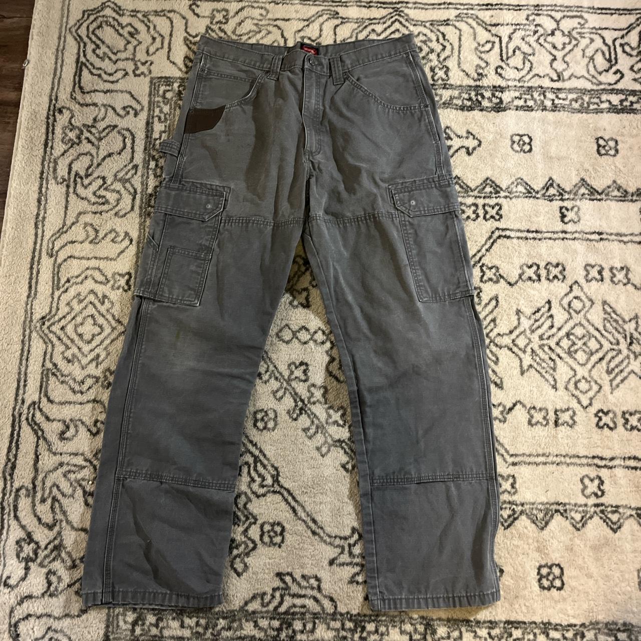 wrangler workwear pants size not on tag / 36 x... - Depop