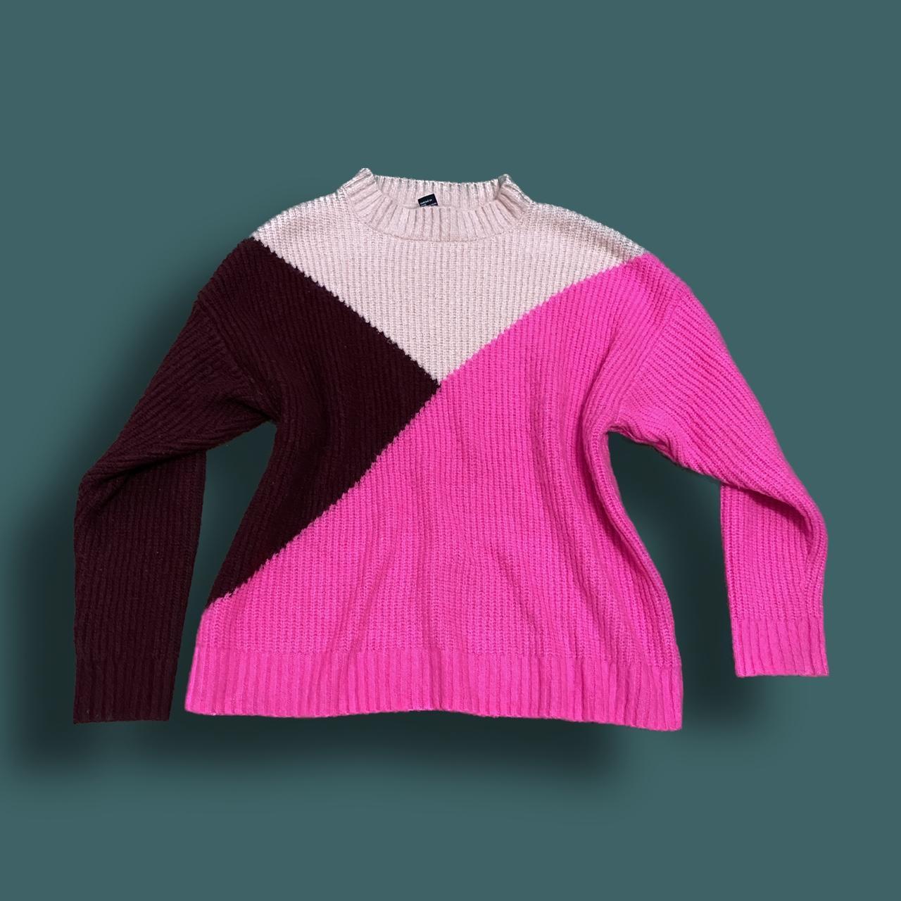  Other Stories color block sweater in black and white