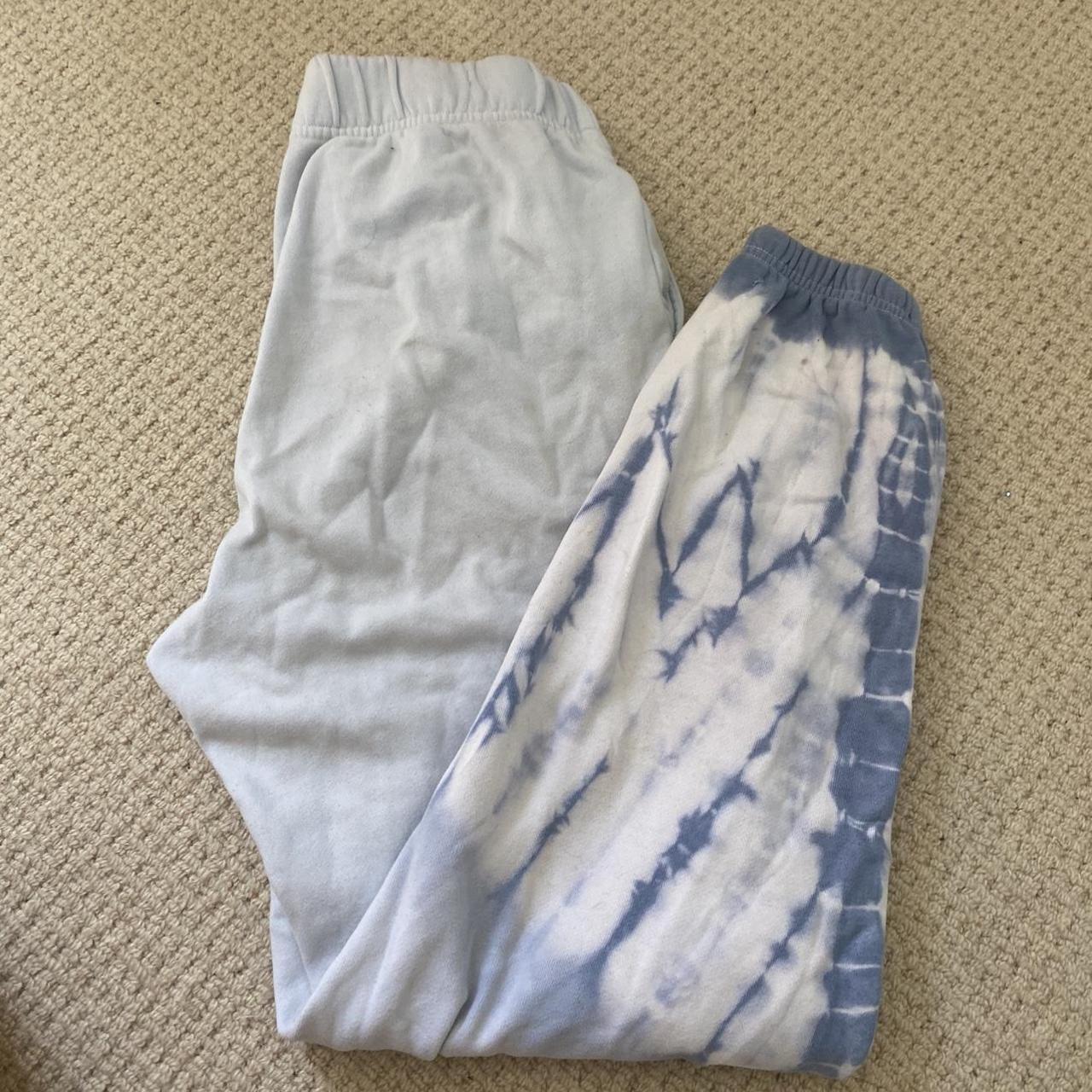 Blue tie dye online sweatpants pacsun