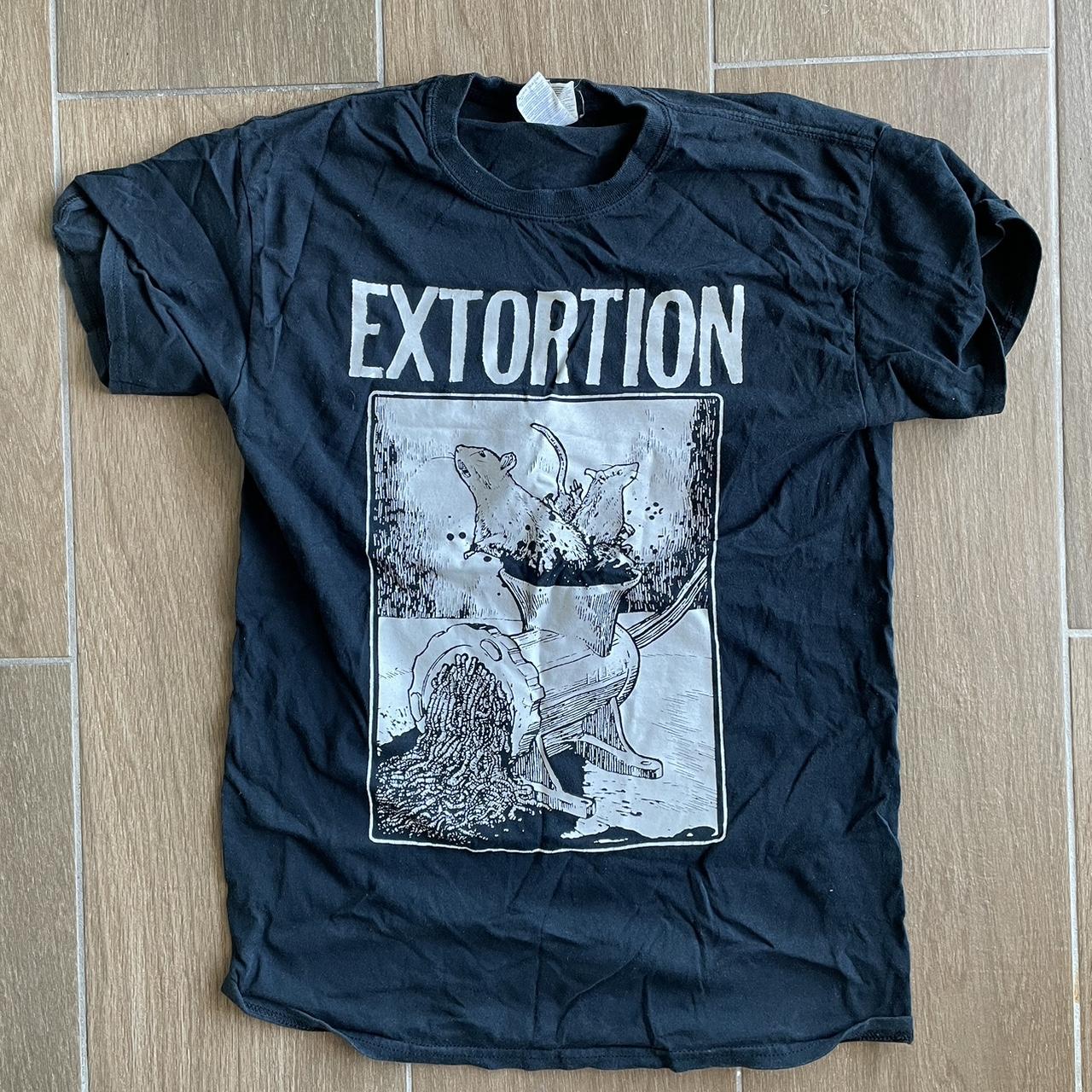 Extortion shirt Size M Condition is good. No major... - Depop