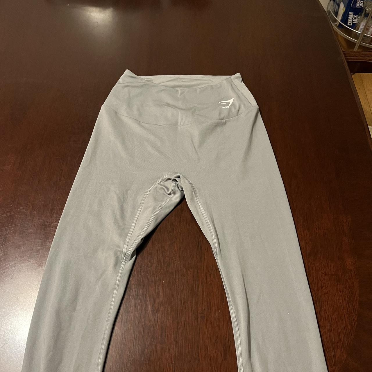 gym shark grey leggings size small , original 54 - Depop