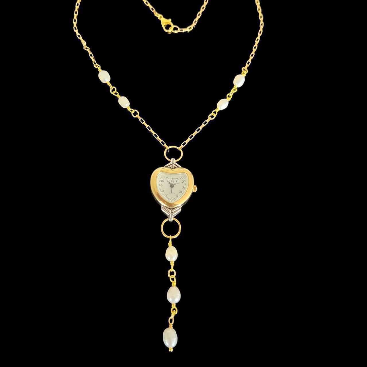 ROSARY GOLD CLOCK NECKLACE Our original Working... Depop