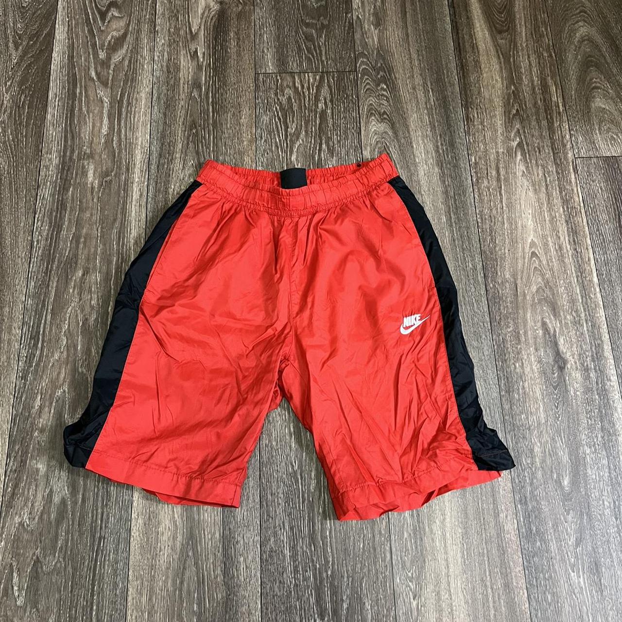 Nike Men's Red and Black Swim-briefs-shorts | Depop