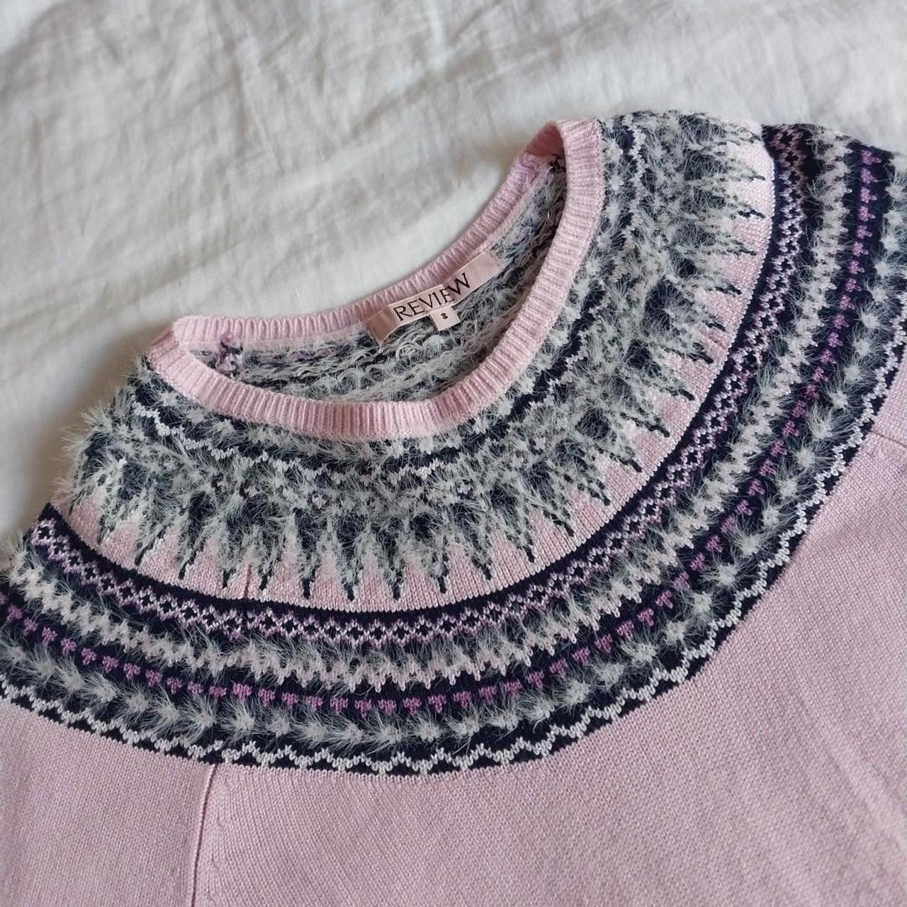 REVIEW FAIRISLE KNIT JUMPER SIZE 8 VERY SOFT KNIT... - Depop