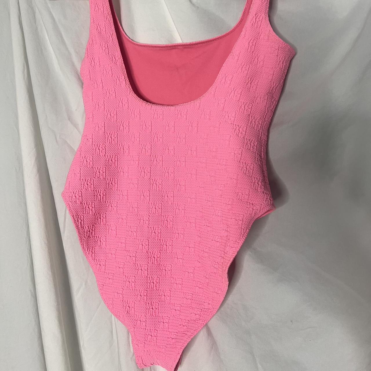 Alexander Wang Hot pink Body suit Mesh swim suit