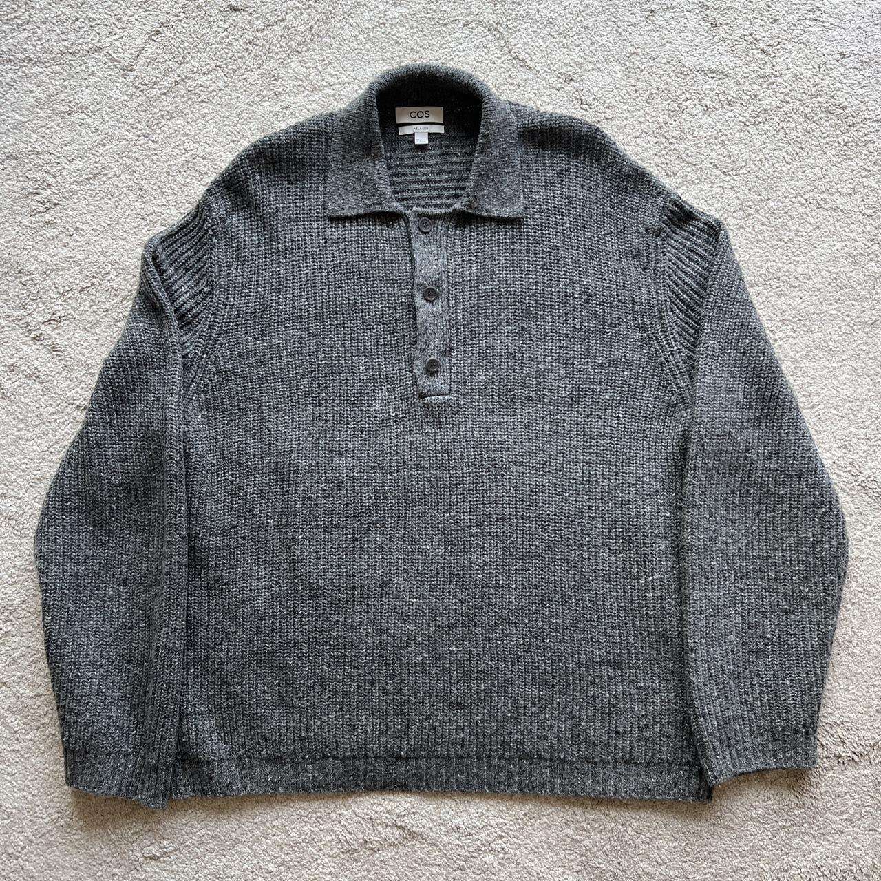 COS Men's Grey Jumper | Depop