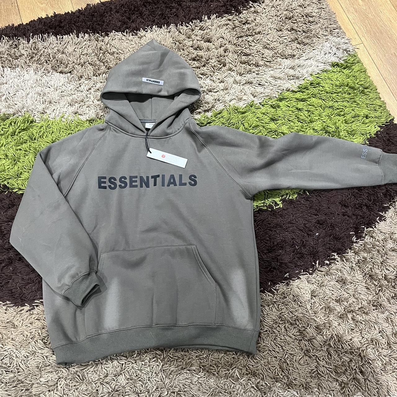 Fear of god discount essentials charcoal hoodie