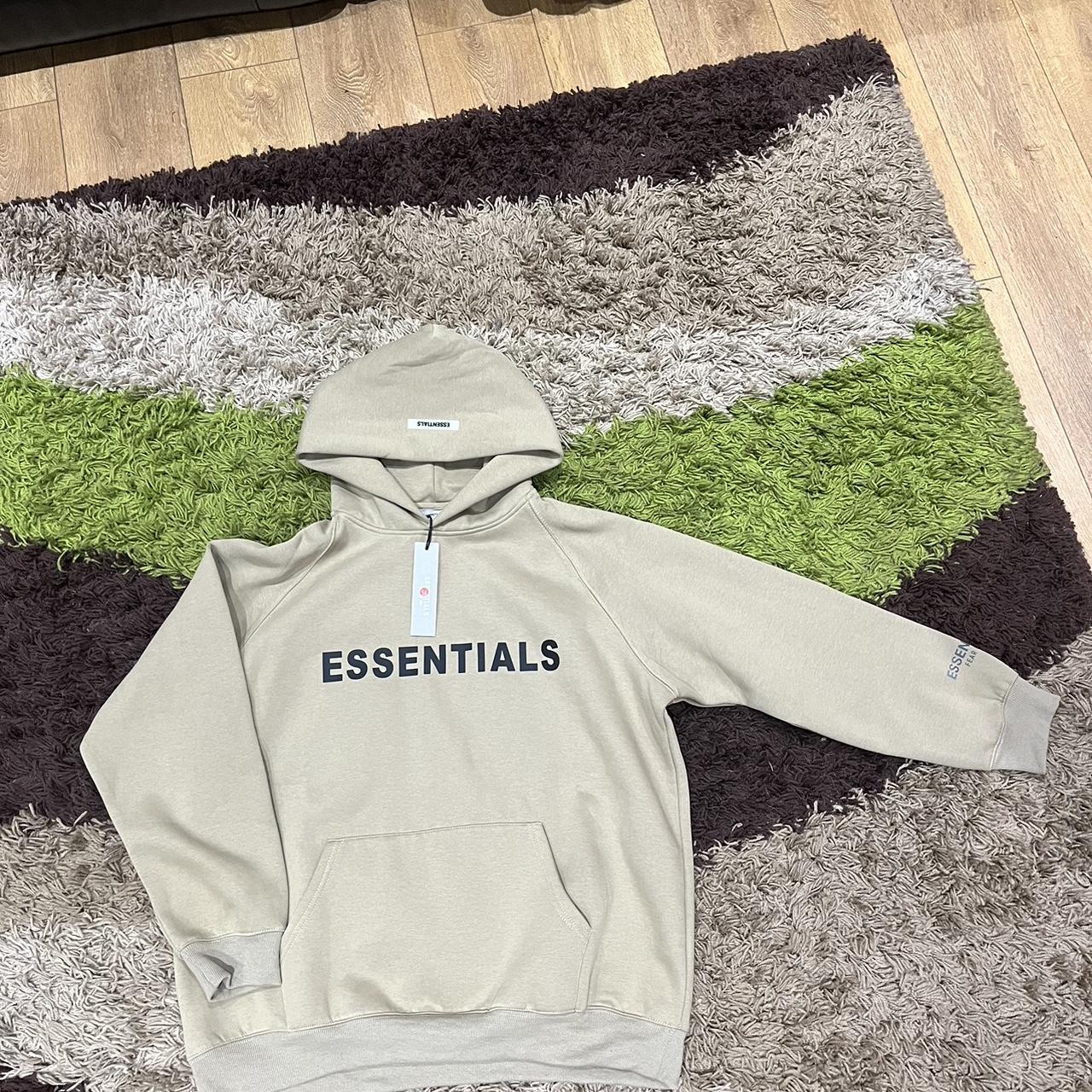 Fear of god essentials sage online hoodie