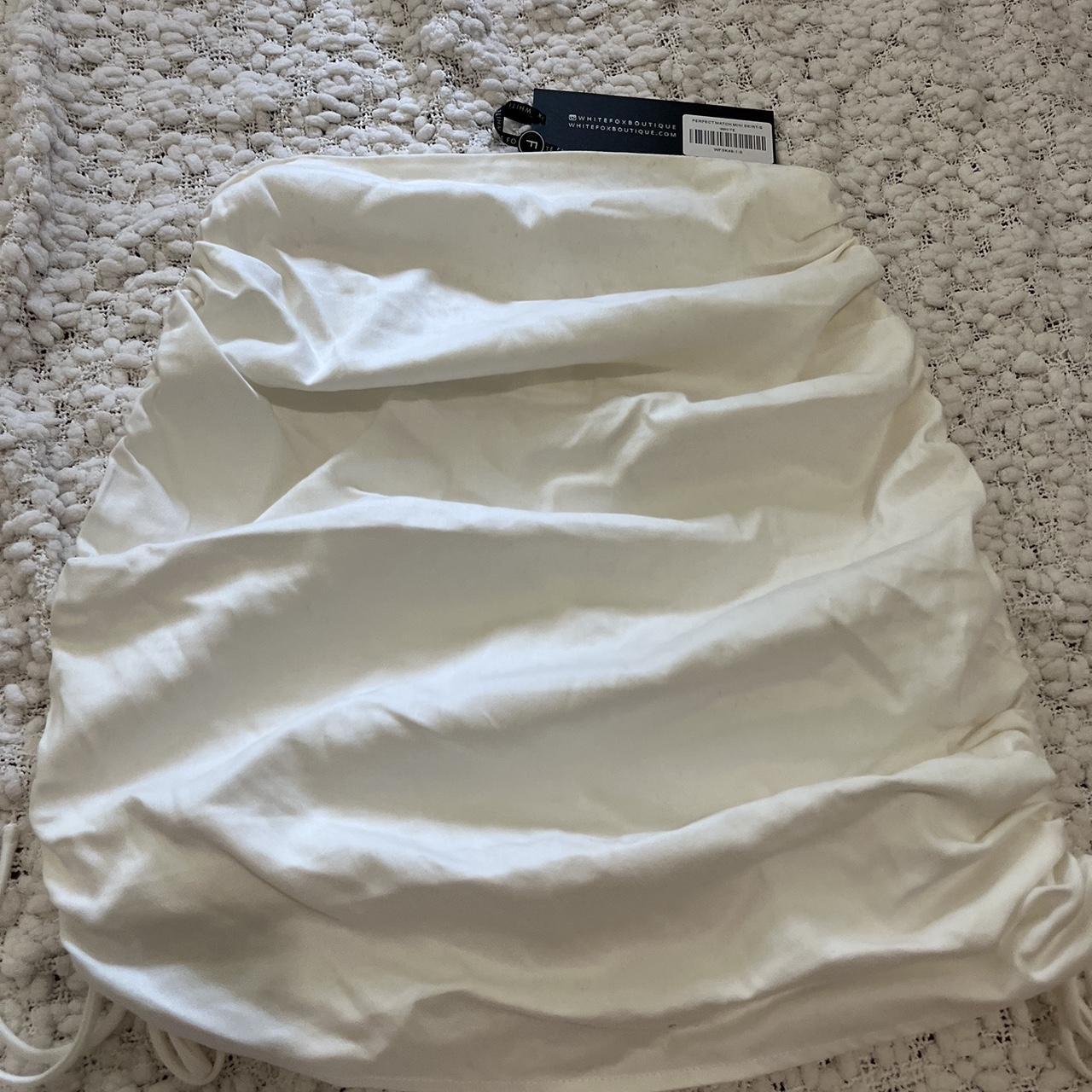 Whitefox white skirt: brand new although it came... - Depop