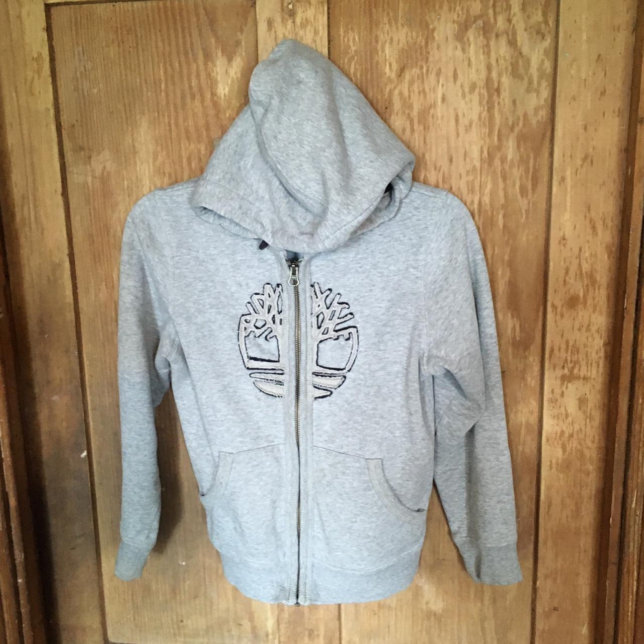 Grey hot sale timberland hoodie