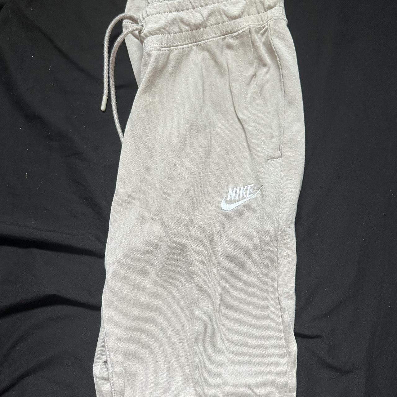 Nike Women's Cream and Tan Joggerstracksuits Depop