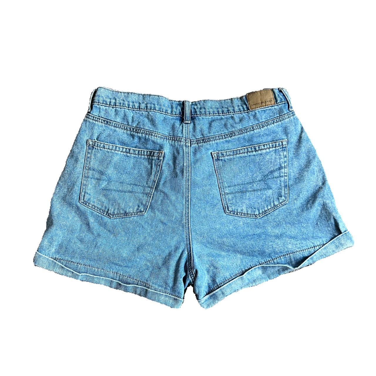 American Eagle Outfitters Women's Blue Shorts Depop