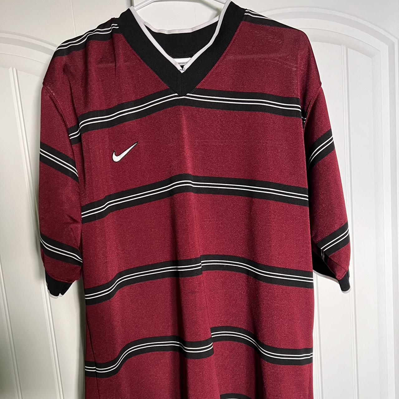 90s NIKE サッカーシャツ Vネック レッド 赤色 オールド ヴィンテージ $_12.JPG?set_id=880000500F