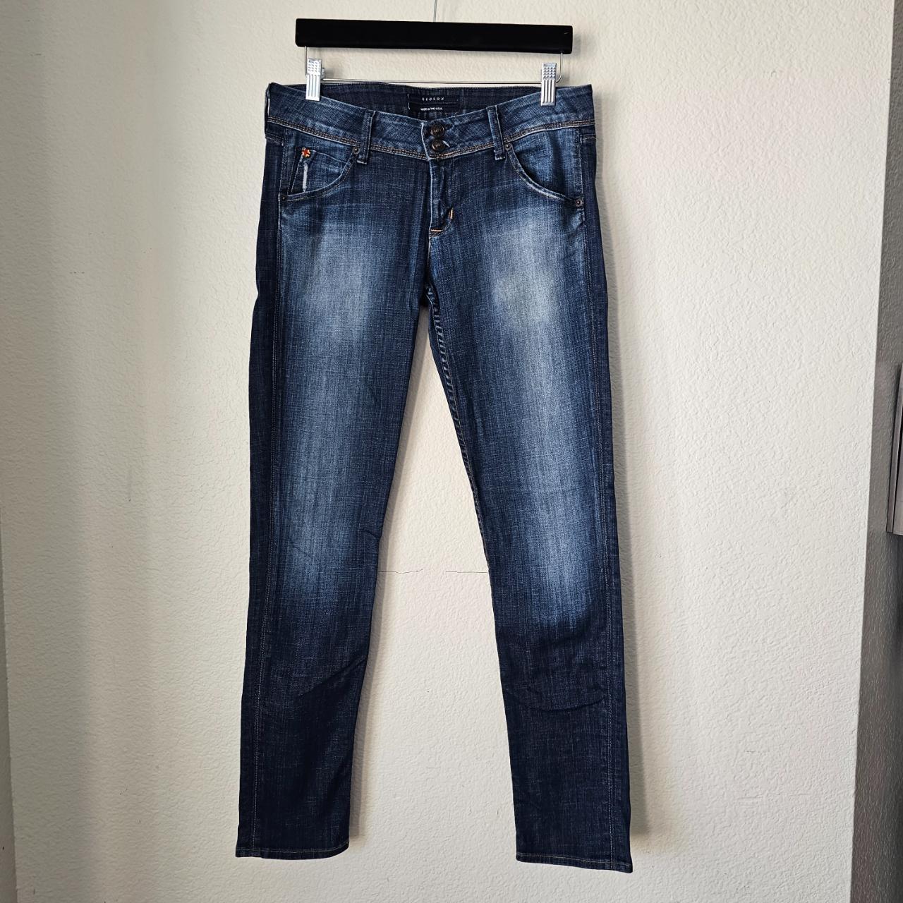 Hudson Jeans Women's Navy Jeans | Depop