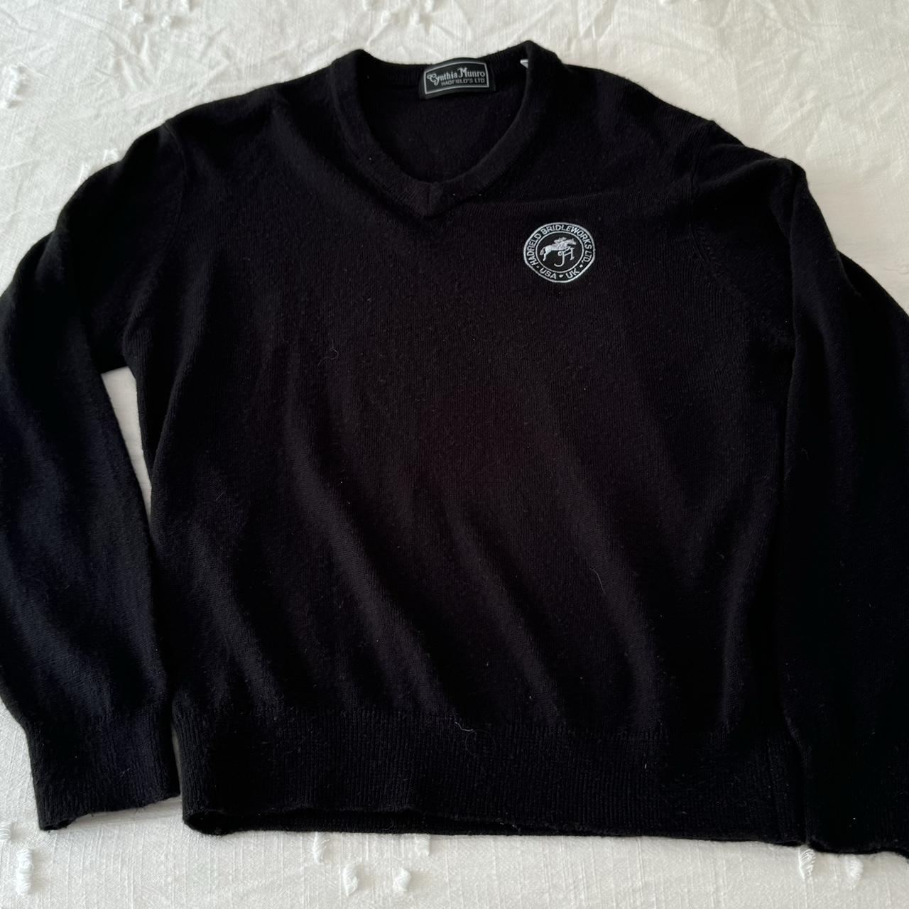 Hadfield’s Black Sweater equestrian hadfields... Depop