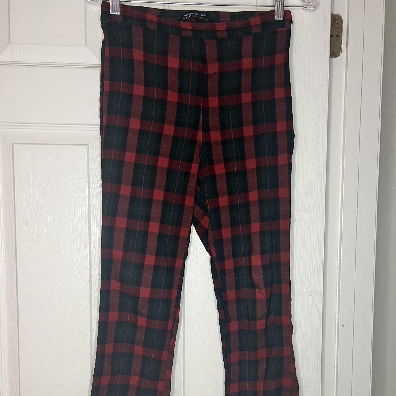 Red plaid store pants urban outfitters