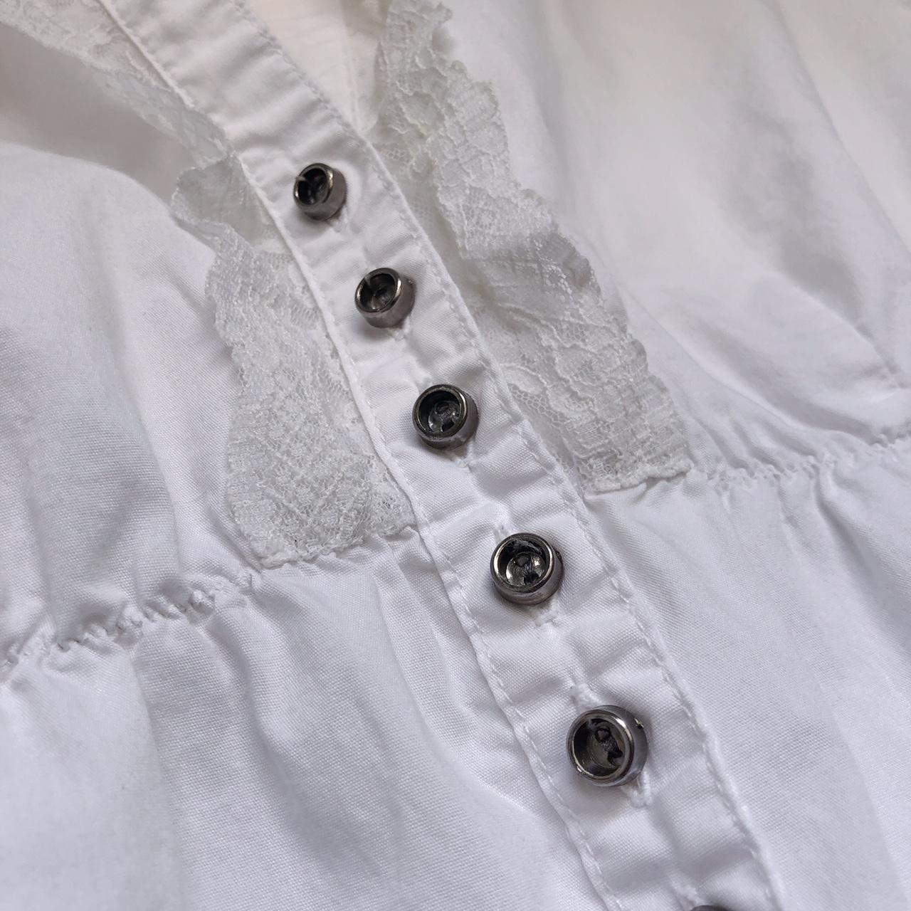 Quiz Women's White Blouse | Depop