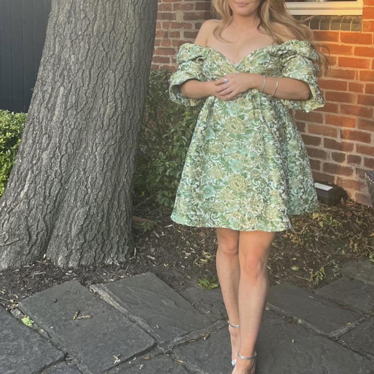 Asos Design Pretty Woman Dress Asos Ditsy Print Square-Neck Full