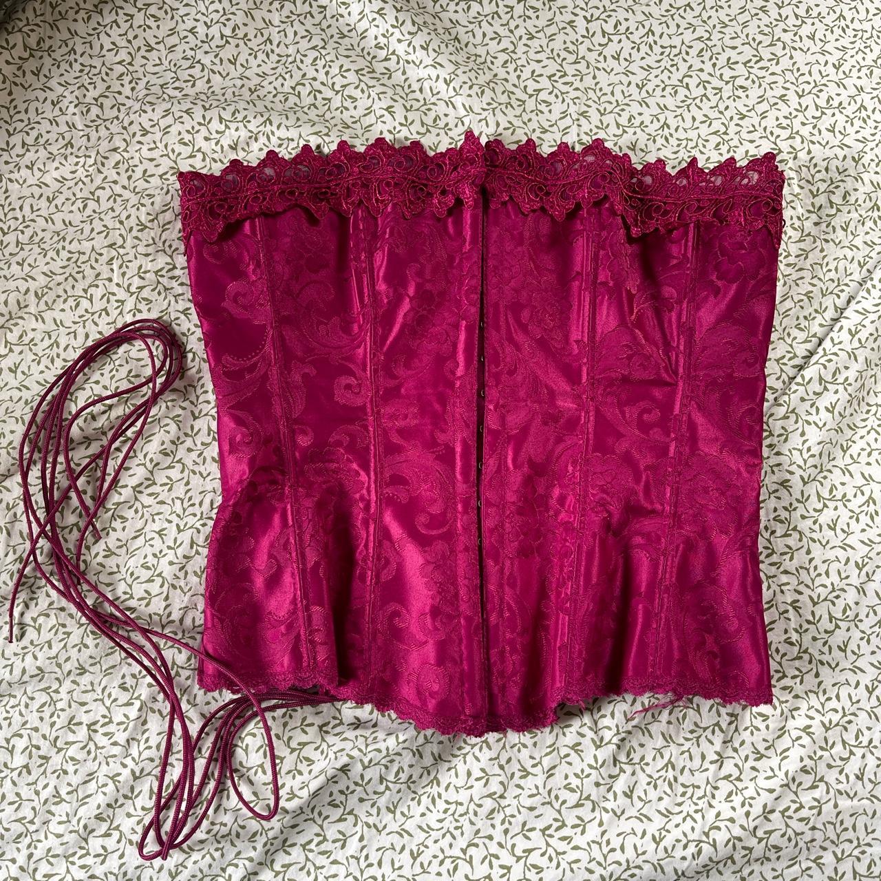 Frederick's of Hollywood Women's Pink Corset | Depop