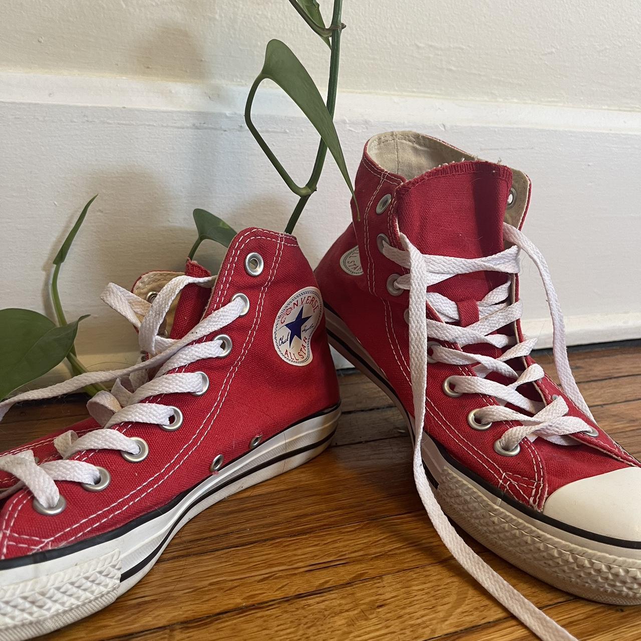 Converse Women's Red Footwear | Depop