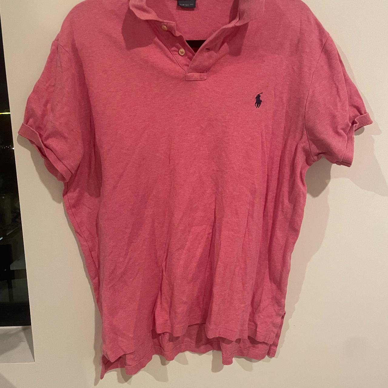 Polo by Ralph Lauren Pink Polo Size: L Great... - Depop