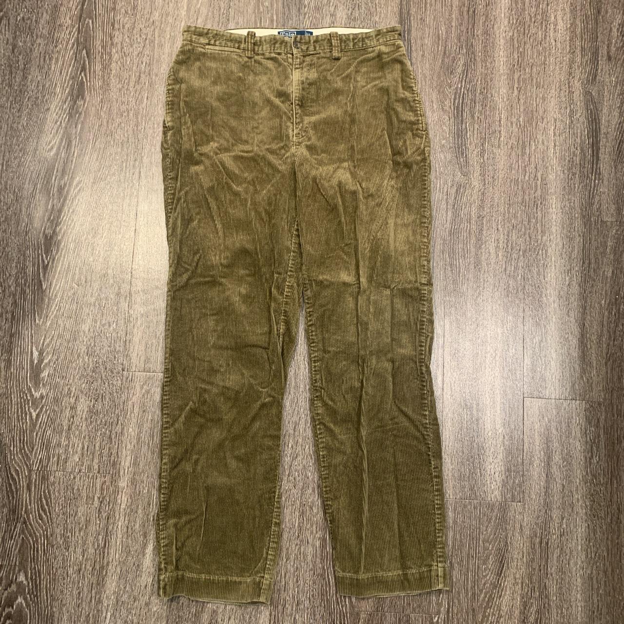 Polo corduroy pants. Nice fit pretty baggy size 34x32 - Depop