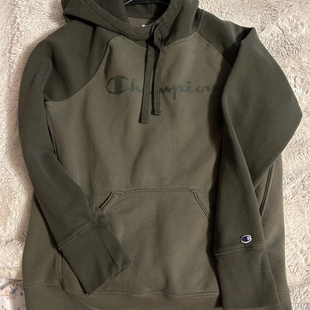 Champion sage green discount hoodie