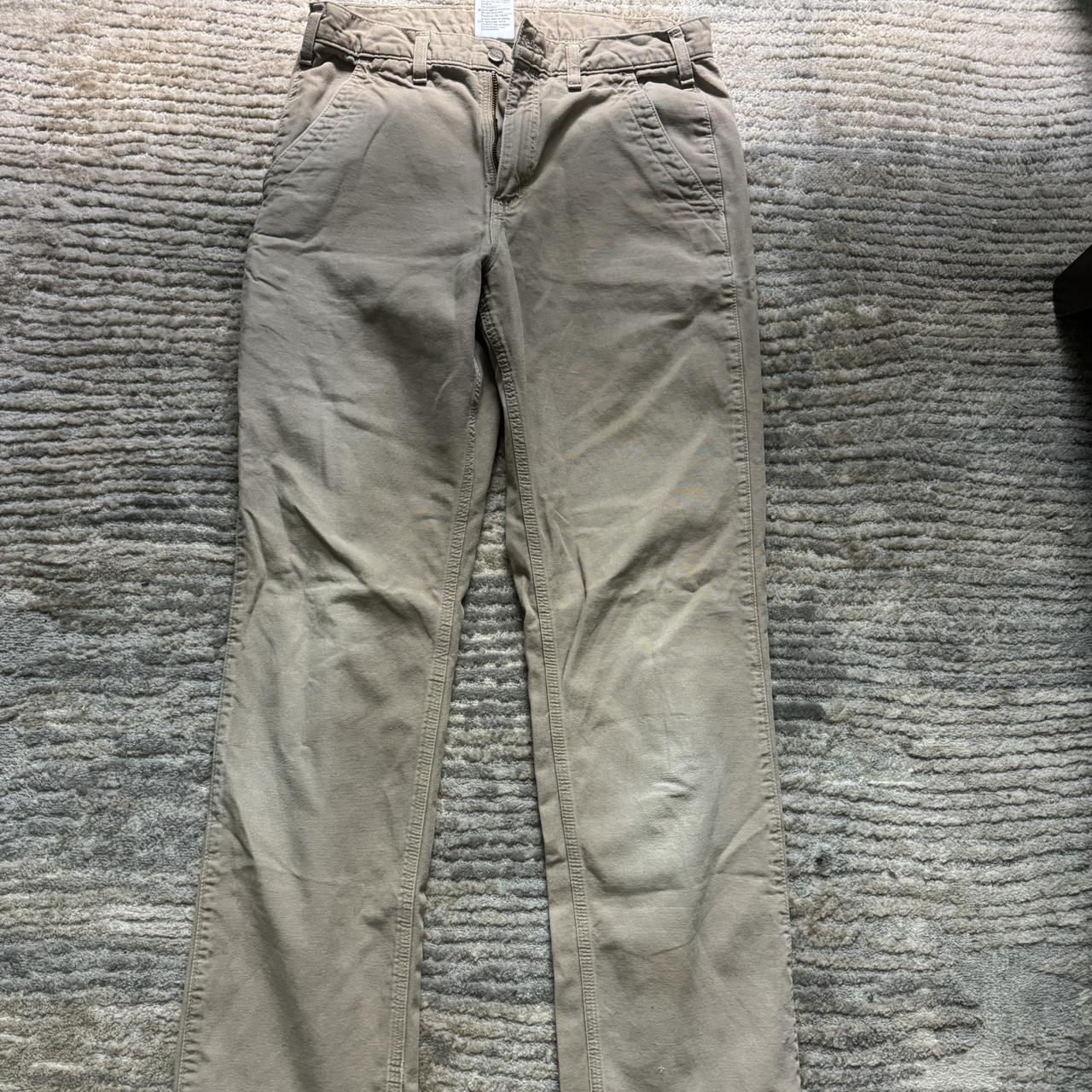 Carhartt pants. Khaki color. Size 32x36. Some... Depop