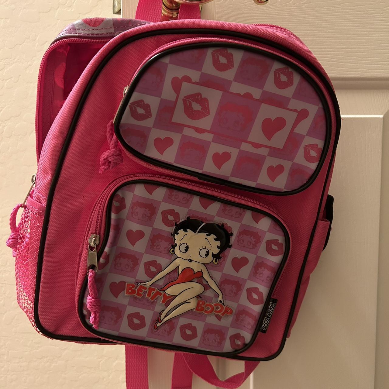 Y2K 2006 pink and purple Betty boop backpack New Depop