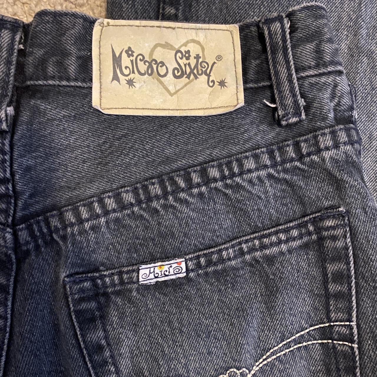 Y2k Bell Bottom Jeans With Embroidered Flowers - Depop