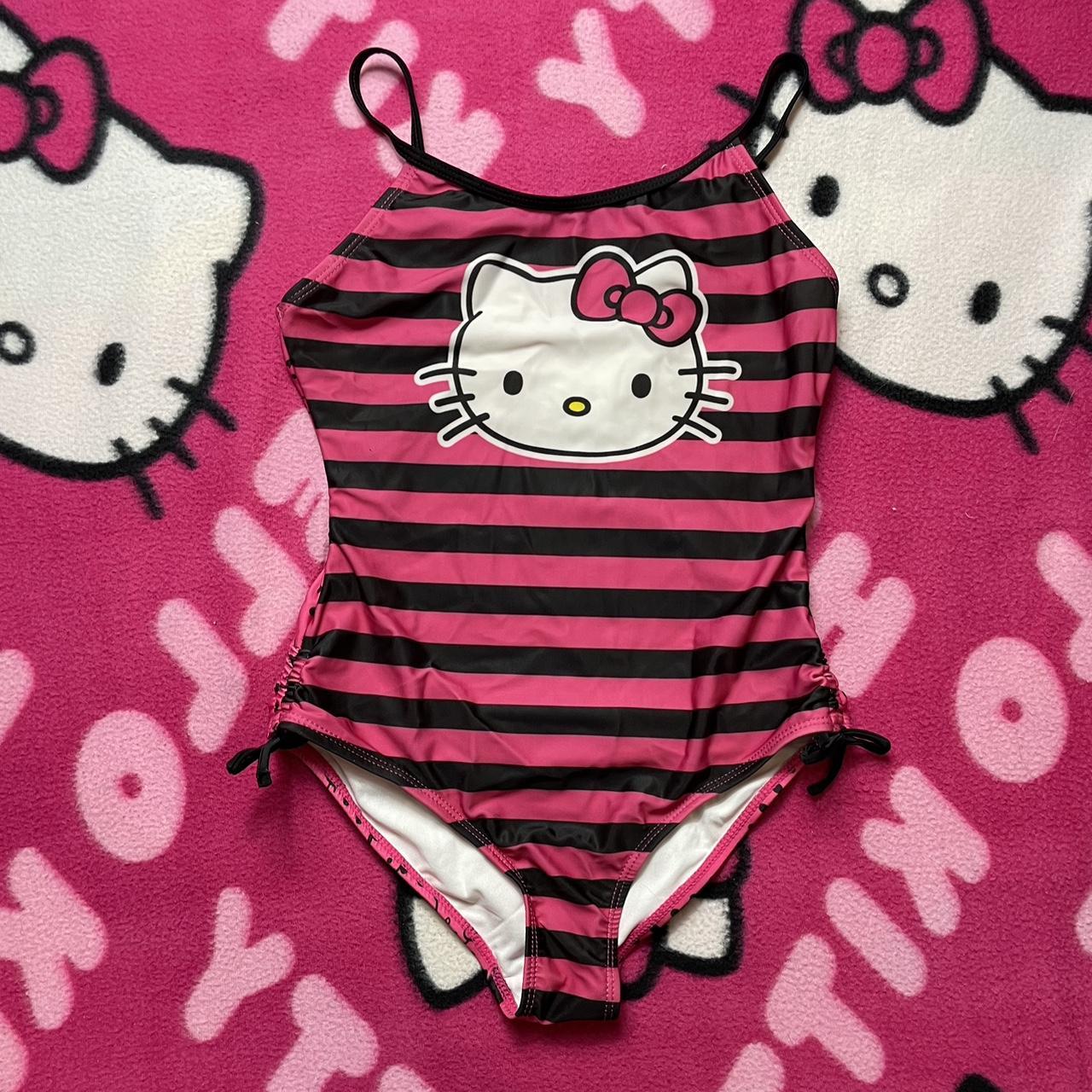 hello kitty one piece bathing suit * the design on... - Depop