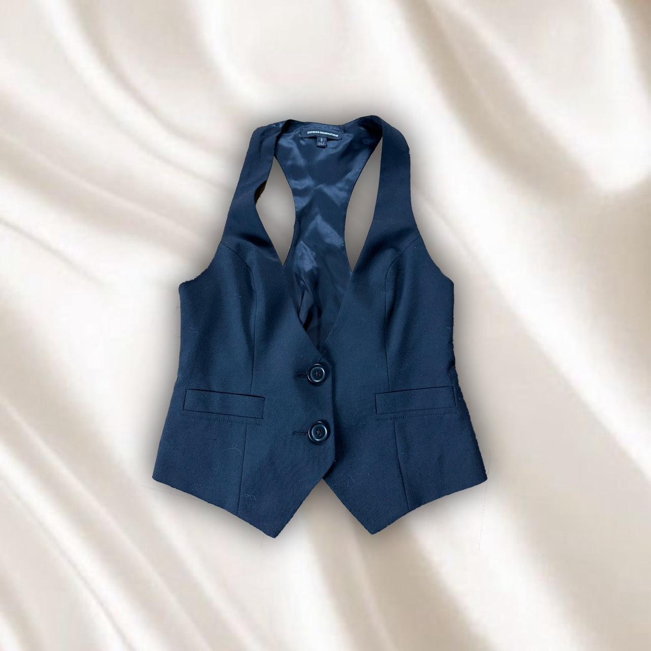 black button up vest * business casual vibe * super... - Depop