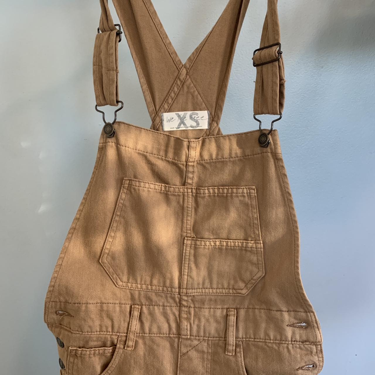 Free People Women's Tan and Brown Dungarees-overalls