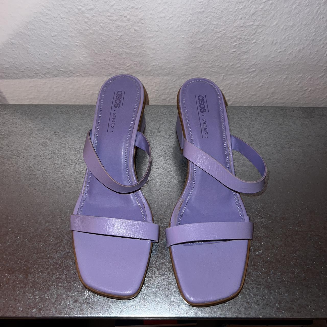 asos purple heels