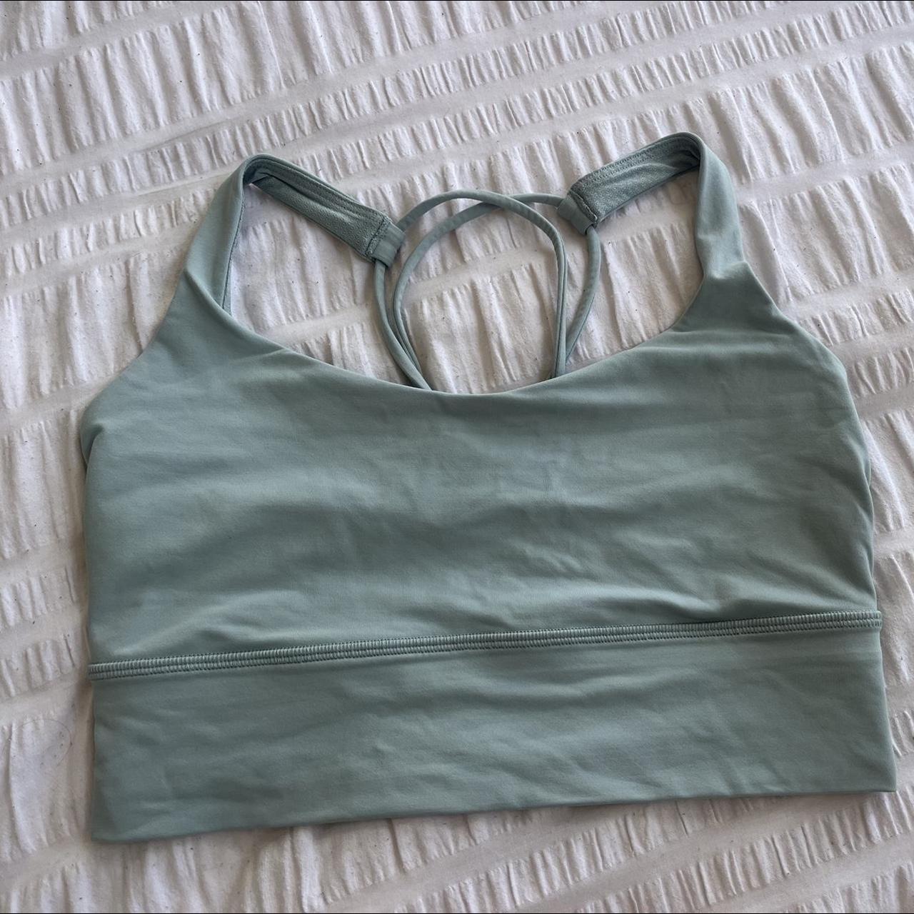 Lululemon cross back longline sports bra Size Au... Depop