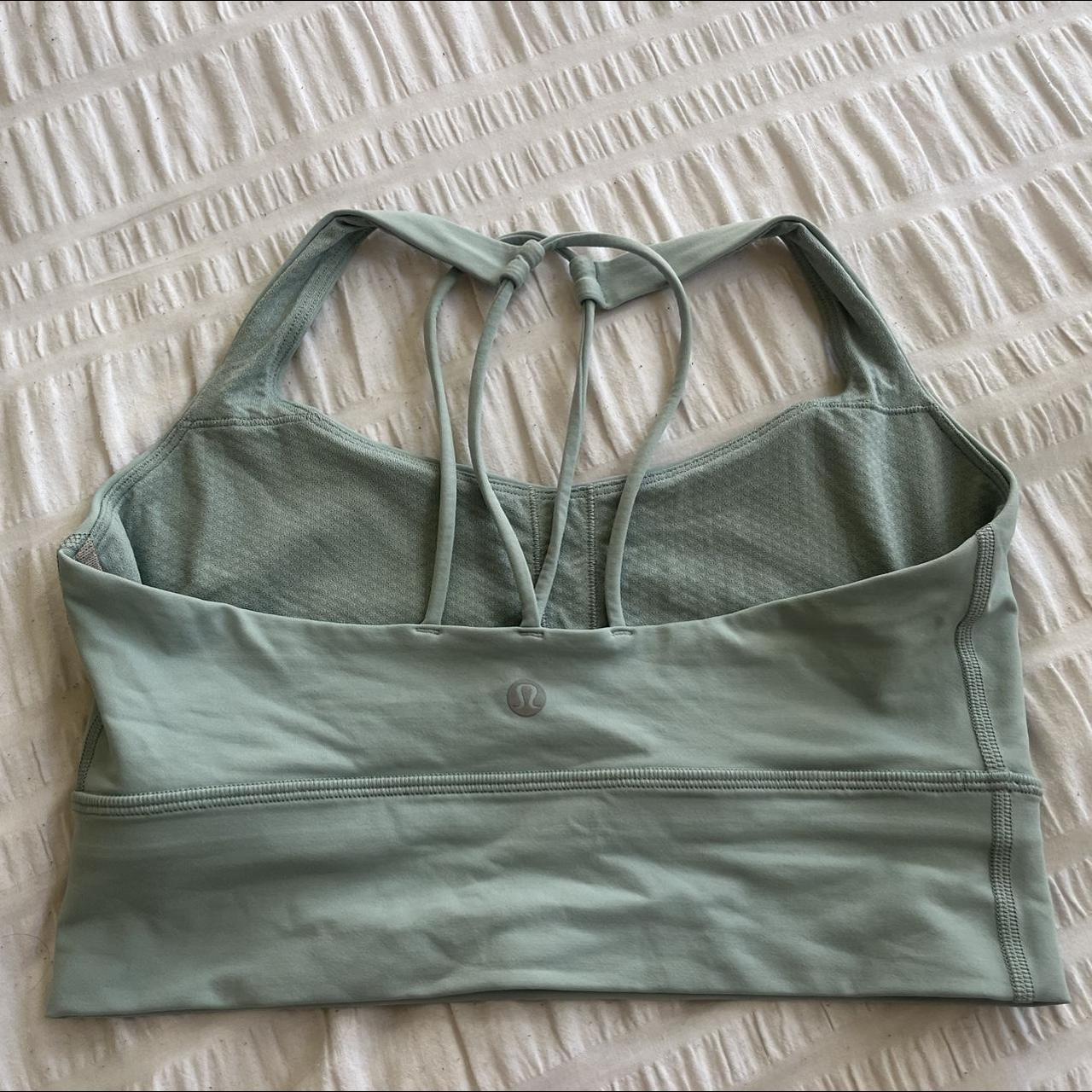 Lululemon cross back longline sports bra Size Au... Depop