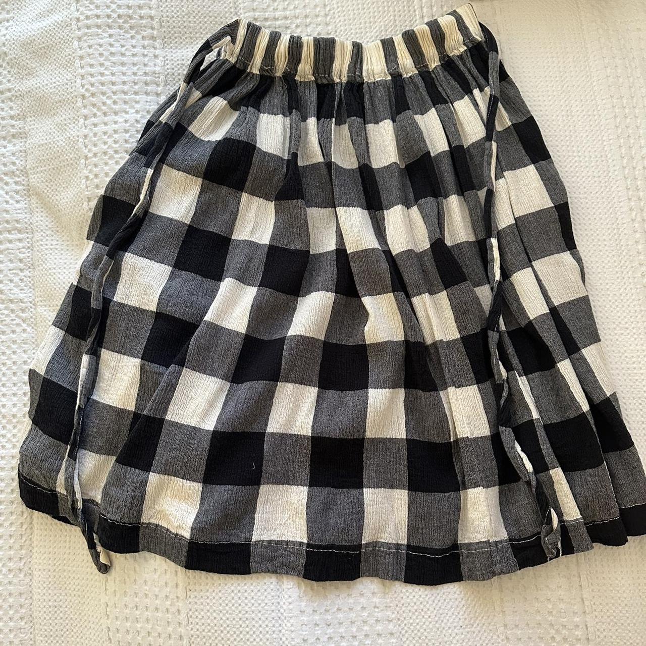 checkered japanese brand tsumori chisato skirt..hard... - Depop