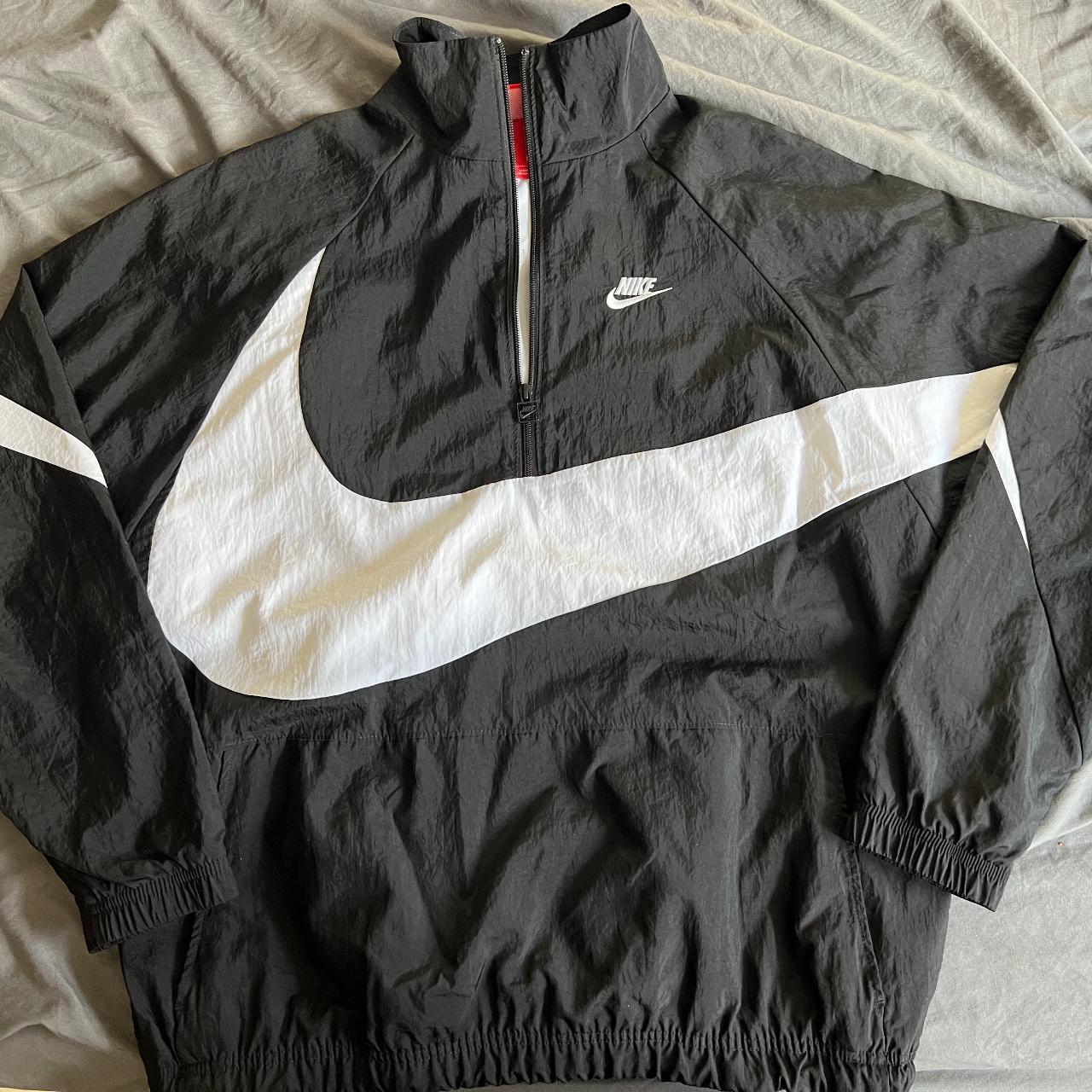 Nike big swoosh half zip outlet jacket