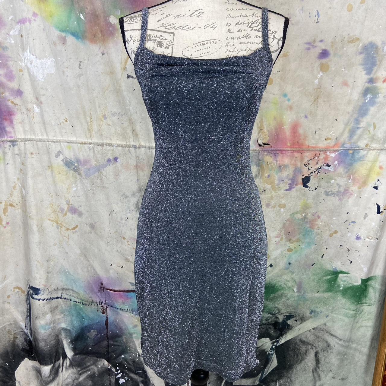 Vintage All That Jazz silver sparkling, cow neck,... Depop