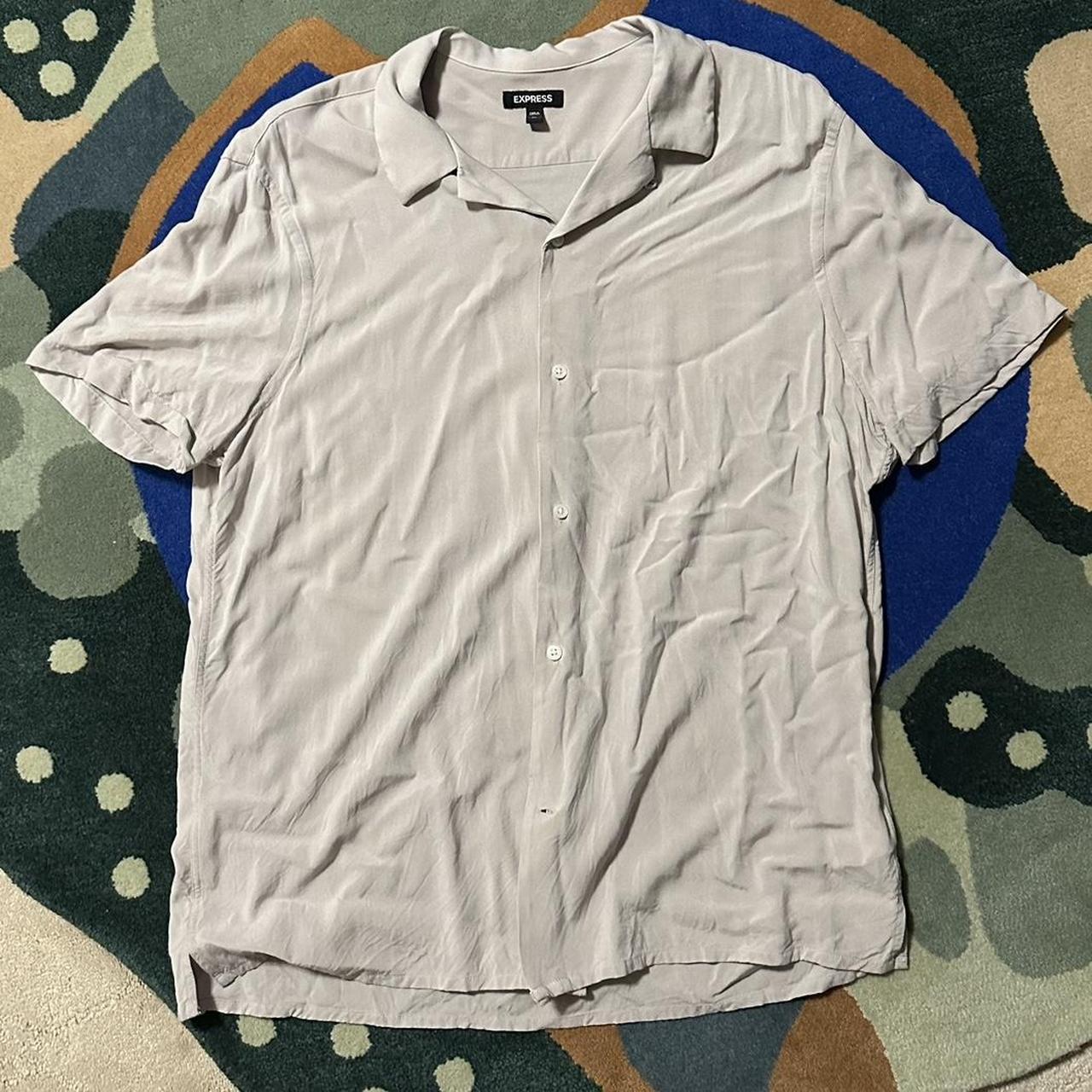 Grey Camp Collar Shirt