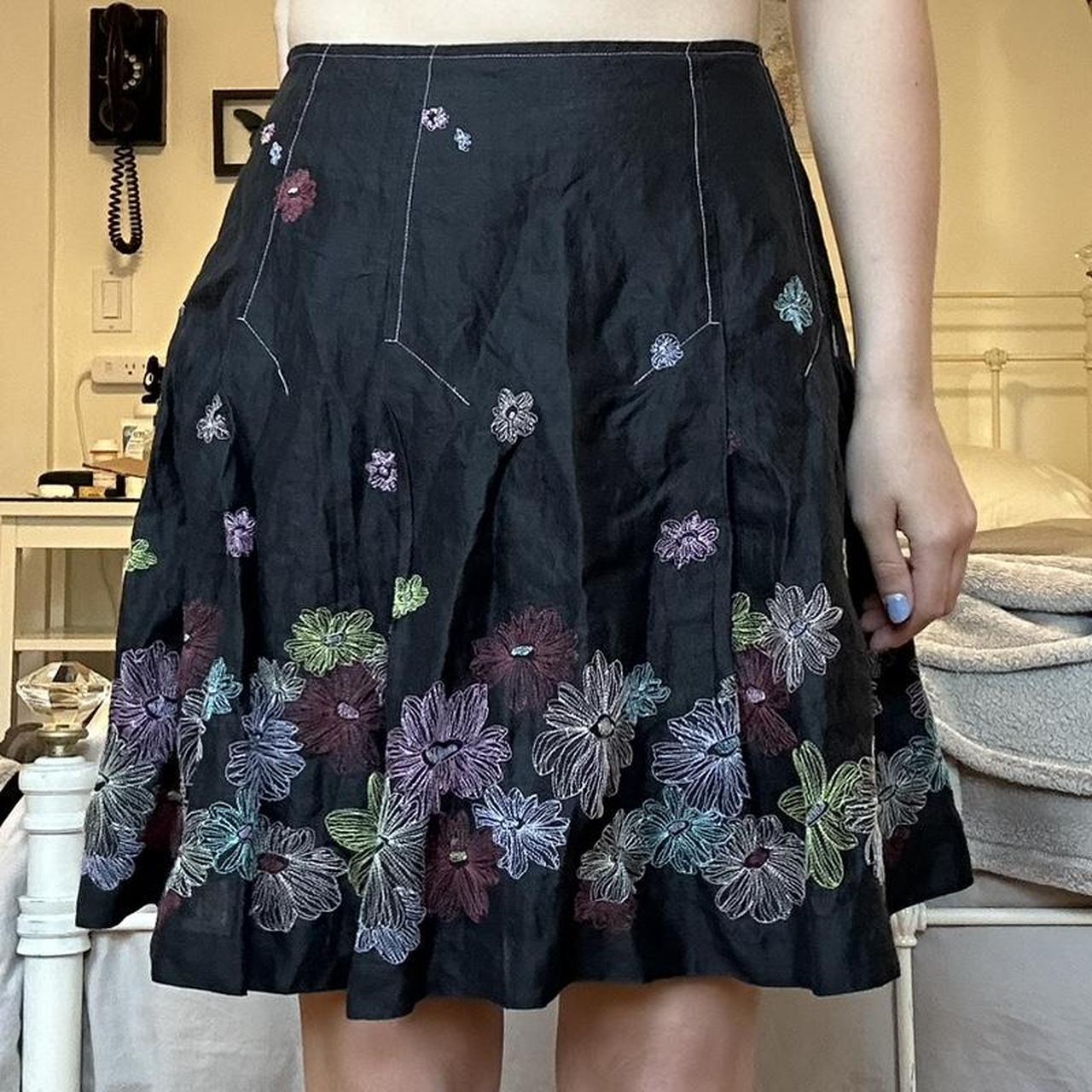 【DODO BAR OR】FLOWER EMBROIDERY SKIRTスカート